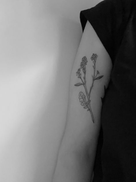 Mustard Flower Tattoo, Lavender Tattoo, Mustard Flowers, And So It Begins, Tattoo Inspo, Thigh Tattoo, Tattoos And Piercings, Maple Leaf Tattoo, Flower Tattoo