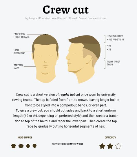 Crew Cut Hair, Crew Cut Haircut, High And Tight Haircut, Military Haircut, Classic Haircut, Men Haircut Styles, Crew Cut, Shaved Sides, Crew Cuts