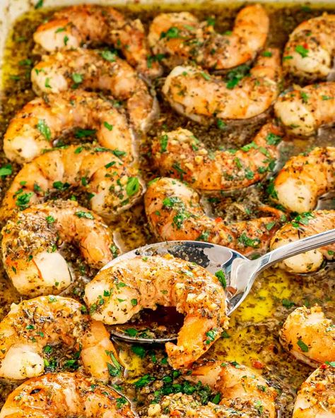 Oven Baked Shrimp, Italian Shrimp, Italian Shrimp Recipes, Italian Seasoning Recipe, Baked Shrimp Recipes, Italian Dressing Recipes, Jo Cooks, Grape Salad, Baked Shrimp