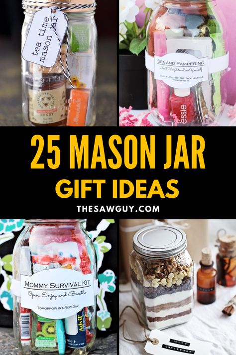 Mason Jar Messages Note Gifts, Mason Jar Raffle Ideas, Party Favors In A Jar, Mason Jar Birthday Gift Ideas, Mason Jar Prizes, Quote Jar Ideas Friends, Birthday In A Jar Ideas, Mason Jar Gift Ideas For Teachers, Bar In A Jar Ideas