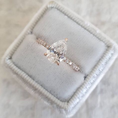 Engagement,Engagement Ring,Wedding Ring,Wedding,Ring For Her,Gift For Her,Birthday Ring,Promise Ring,Gift For Love,Ring For Wife,Moissanite Ring Pear Cut Diamond Engagement Ring, Pear Moissanite Engagement Ring, Pear Diamond Rings, Pear Cut Ring, Gold Anniversary Rings, Ring Rosegold, Pear Ring, Pear Cut Diamond, Pear Engagement Ring