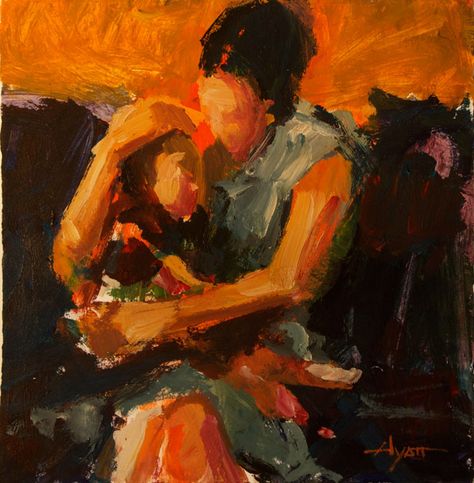 abstract mother daughter painting Mother And Child Painting, Mother Painting, Mother Art, Paintings Abstract, Mother Son, Great Paintings, Oil Painters, A Level Art, European Art