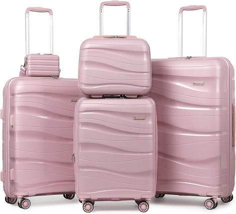 Melalenia Luggage Sets 3 Piece Expandable Suitcase Set, PP Hardshell Suitcase with Spinner Wheels,Lightweight Carry On Luggage with TSA Lock for Women Lightweight Carry On Luggage, Cute Luggage, 3 Piece Luggage Set, Hard Shell Luggage, Hardside Spinner Luggage, Lightweight Luggage, Checked Luggage, Best Luggage, Suitcase Set