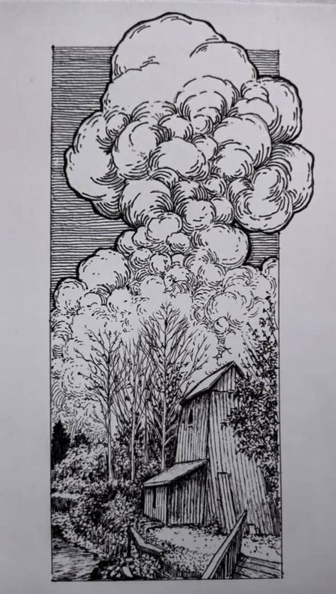 Fantasy Landscape Line Art, Urban Sketching Pen, Ink Mountains, Sick Drawings, Fineliner Art, Portraits Of People, Pen Art Work, Architecture Drawing Sketchbooks, Sketching Ideas