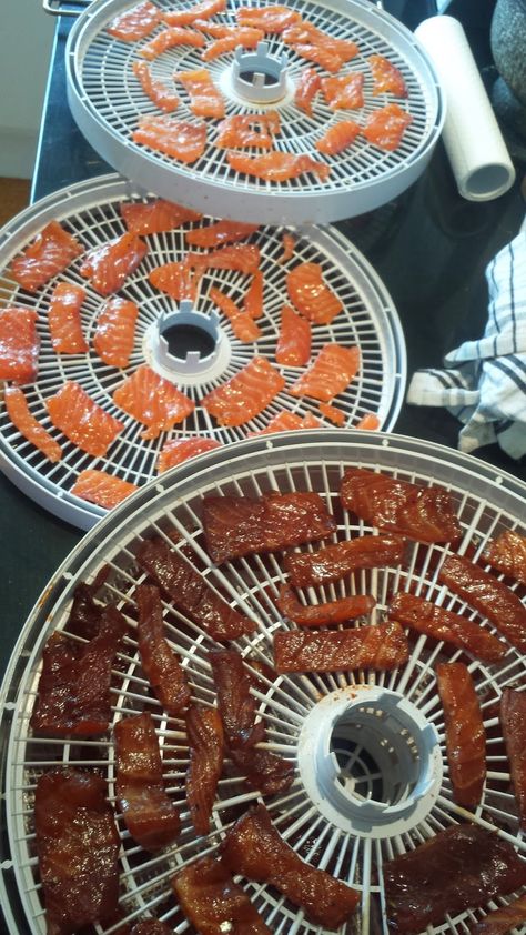 Salmon Jerky Recipe, Ground Beef Jerky, Beef Jerky Dehydrator, Jerky Recipes Dehydrator, Jerkey Recipes, Venison Jerky, Homemade Jerky, Making Jerky, Beef Jerky Recipes