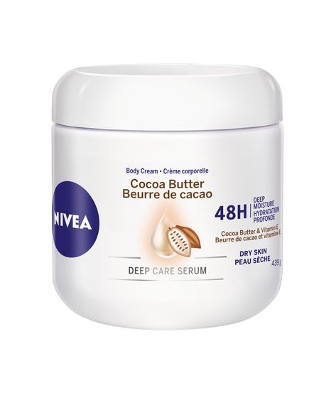 Nivea Cocoa Butter, Cocoa Butter Body Cream, Cocoa Butter Cream, Butter Body Cream, Nivea Cream, Cocoa Butter Lotion, Body Lotion Cream, Cream For Dry Skin, Smoother Skin