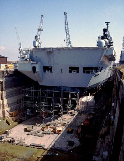 Neg_05 - HMS Invincible - Portsmouth Dockyard - 00.00.00 | Flickr Hms Invincible, Portsmouth Dockyard, Hms Hood, Royal Navy Ships, Rubber Raincoats, Aircraft Carriers, Navy Ships, Aircraft Carrier, Royal Navy