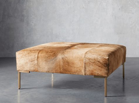 ? Arhaus Hide Ottoman, Cowhide Ottoman, Square Pouf Ottoman, Leather Storage Ottoman, Couch Upholstery, Square Pouf, Tufted Ottoman, Upholstery Cleaner, Leather Ottoman