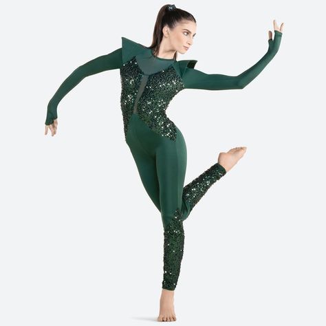 #ContemporaryCostume #JazzCostume #AcroCostume #GreenDanceCostume #SequinCostume #LongSleeve #BodysuitCostume #ShoulderPads #Unitard #FingerHoles #RevolutionCostume #RevolutionDancewear #DanceRecitalCostume Unitard Dance Costume, Revolution Costumes, Unitard Costumes, Dance Recital Costumes, Sequin Costume, Dance Unitard, Festival 2024, Bodysuit Costume, Contemporary Costumes