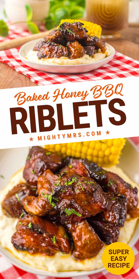 Honey Barbecue Riblets Pork Riblets Recipe Oven, Beef Riblets Recipe, Riblets Recipe Oven, Boneless Bites, Pork Riblets Recipe, Oven Pork Ribs, Riblets Recipe, Pork Riblets, Boneless Pork Ribs