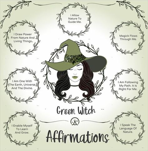 Witch Affirmations, Green Witch Aesthetic, The Green Witch, Crystal Witch, Nature Witch, Witch Room, Green Witchcraft, Witch Spirituality, Magic Spell Book