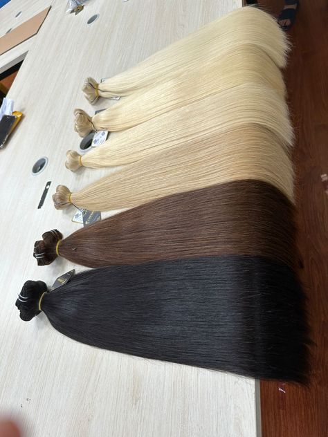 "High-quality weft hair extensions made from 100% human hair can be styled and treated just like your natural hair and they can last for 1-2 years with proper care and maintenance. ✅Buy now https://luxshinehair.com/luxury-genius-weft/ """"Bigg hair - Wholesale RAW VIRGIN hair"""" ✅Quality is prestige 🔎Contact information: WhatsApp/Tel: +84 964529186 Email: phoebe@luxshinehair.com Website: luxshinehair.com #wefthair #weftextensions #sewinextensions #hairextensions #humanhair #hairstyles #hairt Sew In Extensions, Weft Hair Extensions, Hair Quality, Hair Weft, 100 Human Hair, Virgin Hair, Natural Hair, Hair Extensions, Human Hair