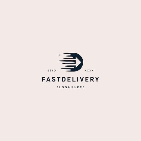 Letter d fast delivery logo | Premium Vector #Freepik #vector #express-logo #delivery-logo #fast-logo #fast-service Fast Delivery Logo, Delivery Service Logo, Delivery Logo, Fast Logo, Factory Logo, Express Logo, Illustration Story, Delivery Bag, Medical Glove