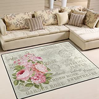 Amazon.com: shabby chic decor Area Rug For Living Room, Rug For Living Room, Floral Flower, Shabby Chic Decor, Chic Decor, Living Room Bedroom, Room Bedroom, Shabby Chic, Area Rug