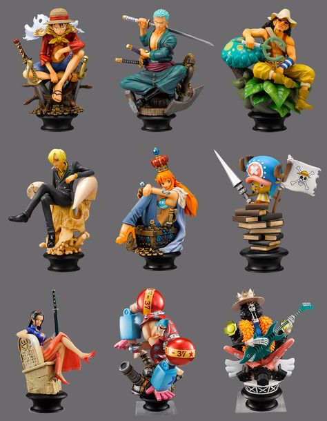 The Errant Cluster: One Piece Megahouse Chess Set Anime Figures One Piece, One Piece Toys, One Piece Figurines, One Piece Figures, Action Figure One Piece, Nerd Room, One Piece Figure, Anime Toys, Anime Figurines