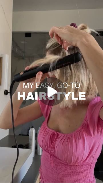 Jocelyn McClellan on Instagram: "Easy hairstyle alert!🚨

In this tutorial, I show you how to create a fun hairstyle by alternating between waves and curls with a flat iron. This technique adds dimension to your hair, preventing it from looking like a uniform set of curls!

- Bottom section: waves
- Mid section: curls
- Next section: waves AND curls (important to incorporate both towards the top)
- Very top section: 3-4 velcro rollers

Finish by curling the front two face-framing pieces with your flat iron. Let your velcro rollers sit until they’re cool, then spray with hair spray and texture spray while fluffing it around. 👈🏼 That last is the key to this look—really playing with your hair to achieve the desired volume and oomph!

This hairstyle is on repeat for me. I love the look, but How To Curl Front Pieces Of Hair, How To Curl Hair With Flat Iron, Ash Brown Hair Ideas, Curls With A Flat Iron, Ash Brown Hair Colors, Jocelyn Mcclellan, Brown Hair Ideas, Framing Pieces, Flat Iron Waves