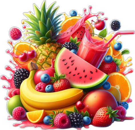 Download Free Vector: High-Quality Splash of Juice with Fruits - vectorartworld.com Mixed Fruit Juice, Juice Logo, Fruit Splash, Fruit Hearts, Illustration Colorful, Dream Big Work Hard, Husband Birthday Card, Fruit Wallpaper, Fruit Photography