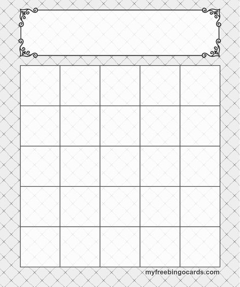 5x5 Bingo Template                                                                                                                                                                                 More Diy Bingo Cards, Blank Bingo Board, Custom Bingo Cards, Road Trip Bingo, Free Printable Bingo Cards, Blank Bingo Cards, Bingo Card Template, Bingo Games For Kids, Free Bingo Cards