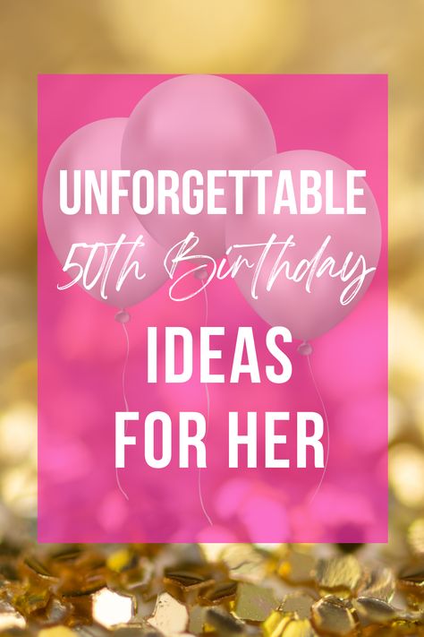 Affordable 50th birthday ideas for her that everyone should know about. 🎉 #50thbirthday #50th #50thbirthdayparty #50thbirthdaypartyideas 50th Birthday Ideas For Women Pool Party, Womans 50th Birthday, 50th Birthday Parties For Women, Elegant 50th Birthday Party Decorations, Ways To Celebrate 50th Birthday, Women’s 50th Birthday Party Themes, Turning 50 Ideas, Small 50th Birthday Party Ideas, Party Ideas 50th Birthday Woman