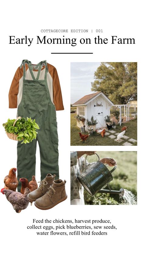 Farm Clothing Style, Farmcore Aesthetic Outfit, Farm Outfit Women Summer, Farm Core Outfit, Farm Wife Aesthetic, Farm Aesthetic Outfit, Farm Work Outfit, Gardening Outfits For Women, Farm Outfit Aesthetic