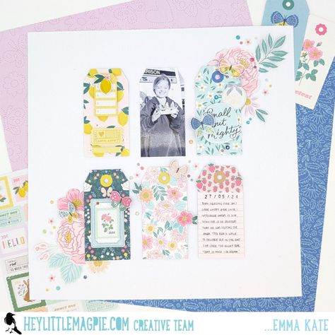 Small But Mighty | Bea Valint Sketchbook | Emma Kate - Hey Little Magpie Bea Valint, Grid Design Layout, Sketchbook Scrapbook, Becky Higgins Project Life, Emma Kate, Sketchbook Layout, Becky Higgins, Disney Easter, Maggie Holmes