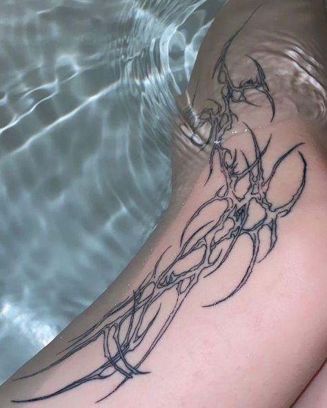 Sigil Tattoo, Sharpie Tattoos, Clever Tattoos, Wicked Tattoos, Creepy Tattoos, Stomach Tattoos, Stylist Tattoos, Knee Tattoo, Calf Tattoo