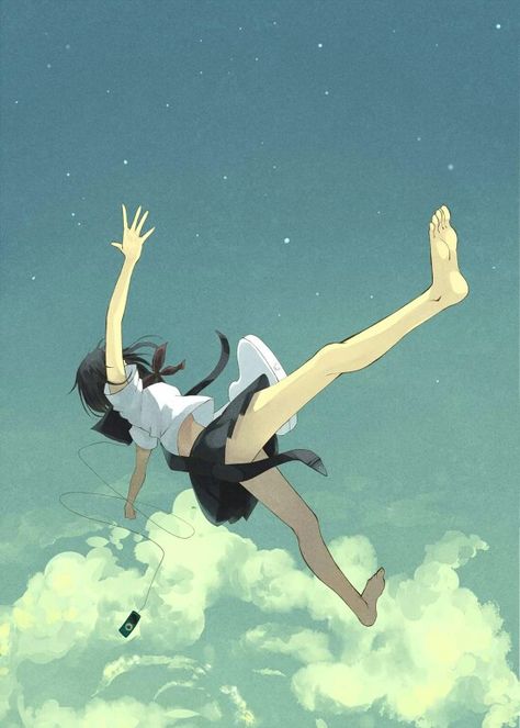 The anime version of "the falling dream" Fall Anime, Harley Quinn Art, Anime Version, Human Poses Reference, Animated Drawings, Manga Illustration, Drawing Reference Poses, Art Reference Photos, Anime Style