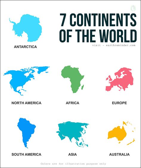 All Continents World Maps, 7 Oceans Of The World, Continent Of The World, Travel To All 7 Continents, World Map Continents And Oceans, 7 Continents Of The World, 7 Continents Map, 7 Continents Printable Free, General Knowledge Facts The World