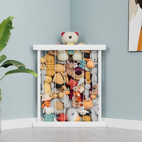 Tiny Toy Room, Ideas To Store Stuffed Animals, Kid Clothes Storage, Baby Toy Storage Living Room, Children’s Toy Storage, Disney Theme Playroom, Small Baby Room Ideas Space Saving, Organizing Toys In Living Room, Kids Playroom Storage Ideas