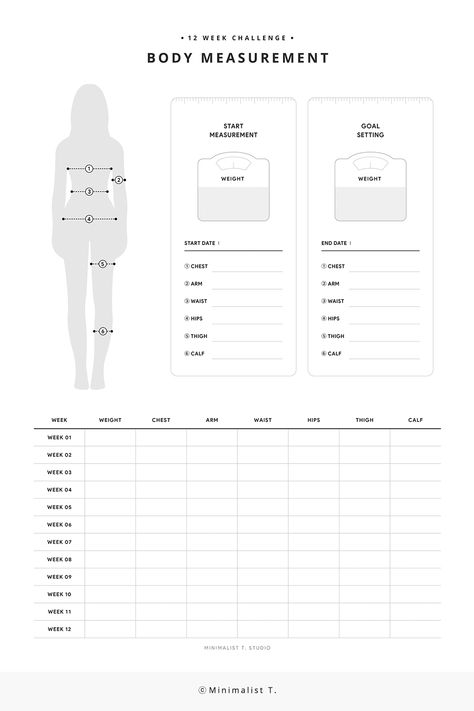 Body Measurement, Fitness Planner, Body Progress Tracker, Health Planner, A4, US Letter Size, Printable and Fillable PDF, Instant Download #minimalist #planner Planner Workout Tracker, Bujo Body Measurement Tracker, Workout Progress Tracker, Body Measurement Tracker Printable Free, Weight And Measurement Tracker Printable, Workout Planner Ideas, Body Measurements Chart Printable, Monthly Weight Tracker, Fitness Progress Tracker