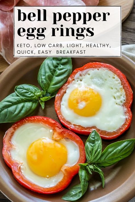 Eggs In A Hole, Healthy Keto Breakfast, Cursed Doodles, Pepper Rings, Egg And Grapefruit Diet, Healthy Egg Recipes, Egg Rings, Egg Diet Plan, Eggs In Peppers