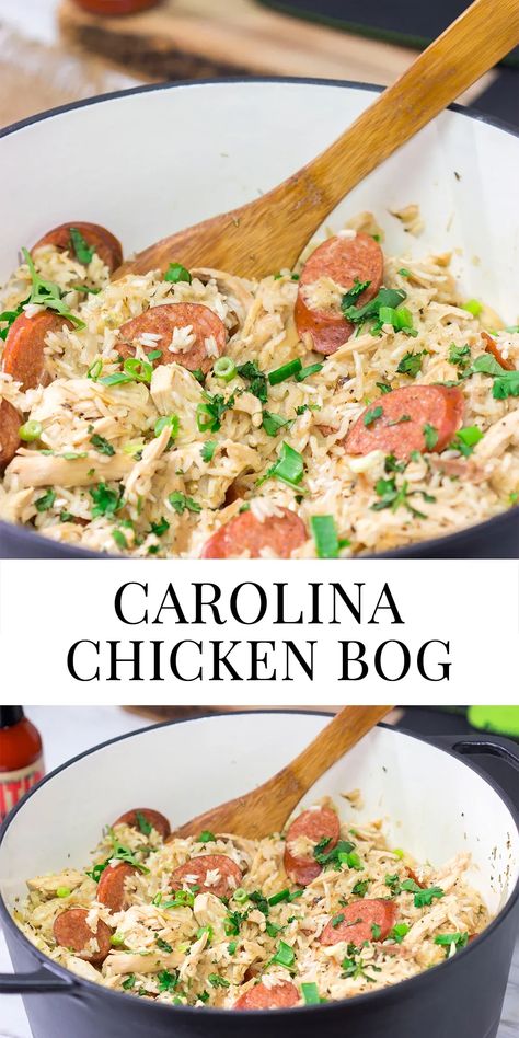 Chicken Bog, Sausage Rice, Smoked Sausage Recipes, Chicken Rice Recipes, Southern Recipes Soul Food, State Foods, Easy One Pot Meals, Fast Healthy Meals, Smoked Chicken