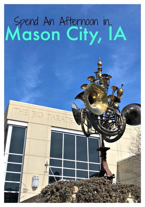 Spend an Afternoon being a Tourist in Mason City, IA - Flint & Co Midwest Travel Destinations, Mason City Iowa, Homeschool Field Trips, Music Museum, Midwest Travel, Iowa City, Music Man, Road Trip Planning, Road Trippin