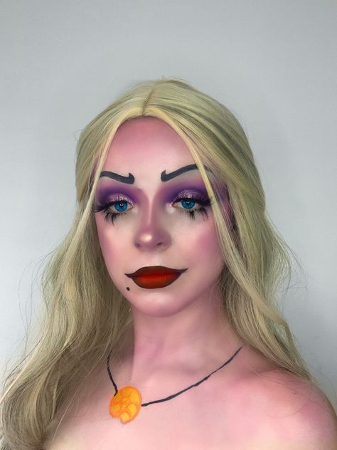 Ursula Halloween Makeup, Ursula Inspired Makeup, Ursala Makeup, Ursula Makeup Look, Hk Disneyland, Ursula Makeup, Little Mermaid Makeup, Artist Ideas, Simple Eye Makeup