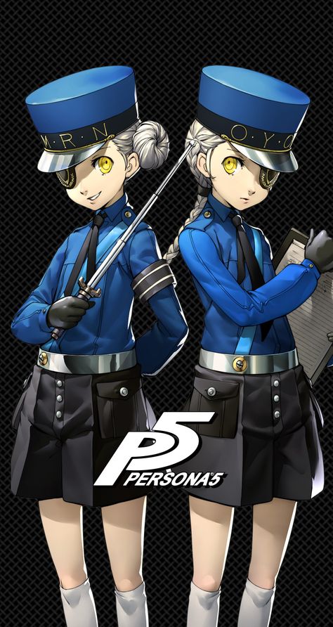 Persona 5 Mobile Wallpapers Persona 5 Caroline And Justine, Twin Wardens Persona 5, Caroline And Justine Persona 5, Justine Persona 5, Lavenza Persona 5, Caroline And Justine, Persona 5 Wallpapers, Geeky Wallpaper, Shigenori Soejima