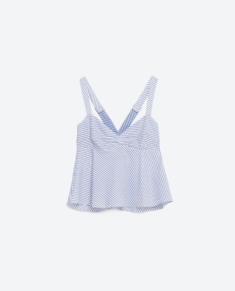 Image 8 of PEPLUM TOP from Zara Adrette Outfits, Zara Outfit, Fits Clothes, Warm Weather Outfits, Cute Preppy Outfits, Stockholm Fashion, Sleeveless Tops, Tops Online, Really Cute Outfits