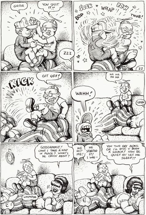 Robert Crumb Zap Comix #9 "Lap o' Luxury" Page 6 Original Art | Lot #92032 | Heritage Auctions Zap Comics, Crumb Art, Robert Crumb Art, Underground Comics, Jack Kirby Art, Underground Comix, Alternative Comics, Robert Crumb, Woodcut Art