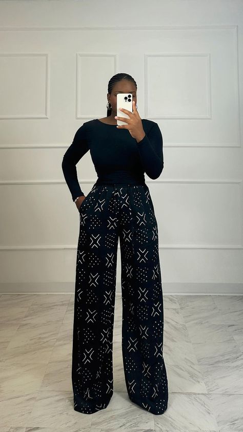 We are restocking our top selling Maxi Garden Dress on Tuesday 20th Stay tuned! www.lilicreation.net | Instagram Pallazo Trouser Styles, Net Top Outfits, Top And Trousers Outfit Ankara, Ankara Pants And Top, African Pants Outfits, Pantalon Outfit, Trouser And Top, Bas Large, Chitenge Outfits