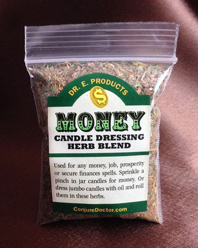 Money Candle Dressing Herb Blend Money Candle Dressing, Money Spell Candle, Green Candle Money Spell, Candle Wax Reading Hoodoo, Candle Reading Hoodoo, Hoodoo Rootwork, Money Candle Spell, Prosperity Spell Candle, Wiccan Candle