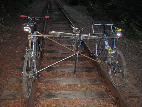 Rail Bike, Around The World Cruise, World Cruise, Freight Train, Cool Bicycles, Bike Tour, Bike Design, Tech Design, Custom Bikes