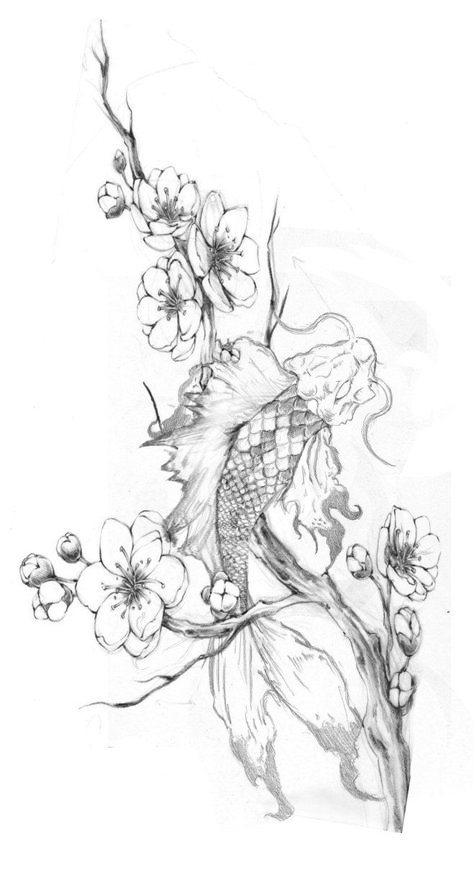 Japanese Koi Fish Tattoo Design Cherry Blossoms, Koi Fish Thigh Tattoo Women, Large Koi Fish Tattoo, Coi Fish Tattoo For Women, Im Not Ashamed, Koi Tattoo Design, Koi Fish Drawing, Koi Tattoo, Koi Fish Tattoo