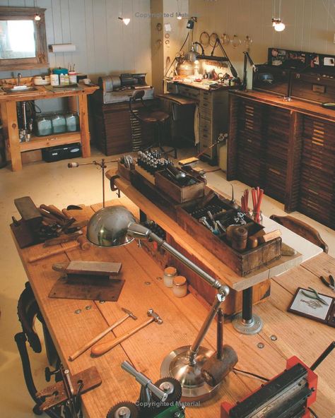 6 WAYS TO BRING INDUSTRIAL STORAGE SOLUTIONS TO YOUR HOME! | http://vintageindustrialstyle.com/ | vintage industrial style vintage home decor Jewelers Studio, Jewelry Studio Space, Officine In Garage, Jewelers Workbench, Jewelry Atelier, Urban Industrial Decor, Raised Platform, Studio Workshop, Workshop Studio