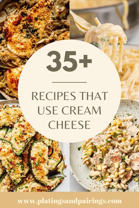 Cream cheese is a versatile ingredient that can be used in a variety of dishes, both sweet and savory. It adds a rich, creamy texture and tangy flavor that can elevate any recipe. Here's 35+ recipes that use cream cheese. Cream Cheese Recipes Dinner, Recipes Using Cream Cheese, Healthy Cream Cheese, Flavored Cream Cheeses, Cream Cheese Pasta, Cheese Stuffed Mushrooms, Gourmet Grilled Cheese, Cranberry Cream Cheese, Cheese Tasting