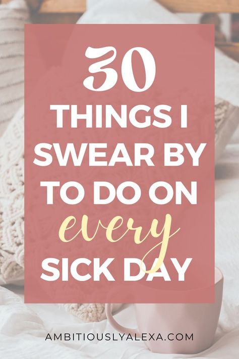 what to do on a sick day Massage When Sick, Things To Do When Your Sick And Bored At Home, Sick Day Remedies, Selfcare When Sick, Self Care When You Are Sick, Hacks For When Your Sick, Aesthetic Sick Day Routine, What To Do While Sick, When You’re Sick