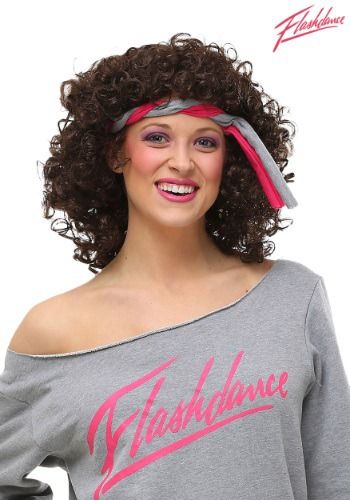 Women Flashdance Costume, Flashdance Movie, 80s Wig, Getting A Perm, Wig Costume, 80s Costume, Theme Halloween, Movie Costumes, Shoulder Length Hair