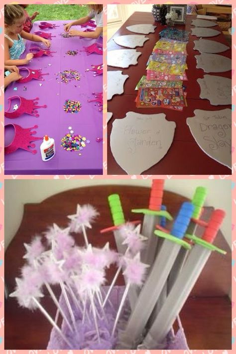 Princess Party Stations, Princess Party Theme Decorations, Princess Birthday Party Diy Decoration, Disney Princess Loot Bag Ideas, Unicorn And Princess Party, Disney Themed Tea Party, Five Year Old Princess Birthday Party, Cheap Princess Party Ideas, Disney Princess Birthday Party Activities