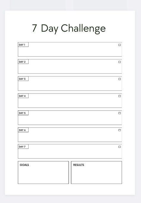 7 Day Challenge,weekly Challenge Template,7 Day Goal Planner,challenge Tracker Printable,personal Development Planner,weekly Habit Tracker - Etsy Canada in 2024 Planner Challenge, 7 Days Challenge, Challenge Template, Weekly Habit Tracker, Measurable Goals, All About Me Preschool, Challenge Tracker, 7 Day Challenge, Goal Planner