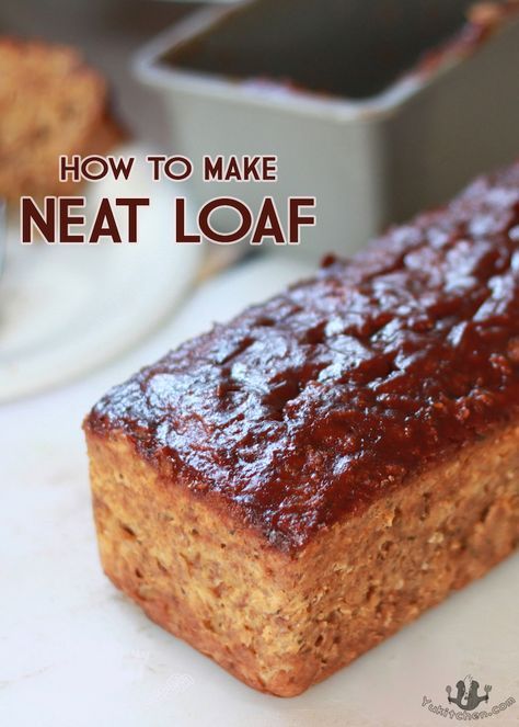 Vegetarian Loaf, Vegan Meatloaf Recipe, Vegetarian Protein Recipes, Grain Dishes, Vegetarian Meatloaf, Meat Loaves, Vegan Loaf, Vegetarian Roast, Veggie Pies