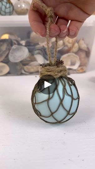 EASY nautical themed ornament!🎨🐚 #diyideas #easycrafts #artsandcrafts #beachvibes #tutorials | Emily Seilhamer Art | Emily Seilhamer Art · Original audio Themed Ornaments, Easy Christmas Ornaments, Spring Craft, Diy Ornaments, Beach Crafts, Seashell Crafts, Art Kids, Christmas 2023, Beach Theme