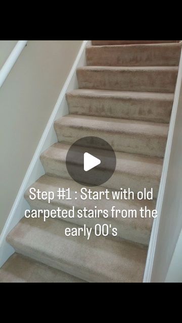 Upstairs Remodel Ideas, Stairs Ideas Carpet, Stairs In Lounge, Remove Carpet From Stairs Diy, Carpet On Stairs Only, Townhome Staircase, Steep Staircase Ideas, Stairs Renovation Ideas, Steps Remodel